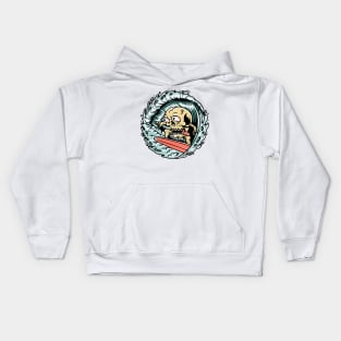 Skull Surfing Kids Hoodie